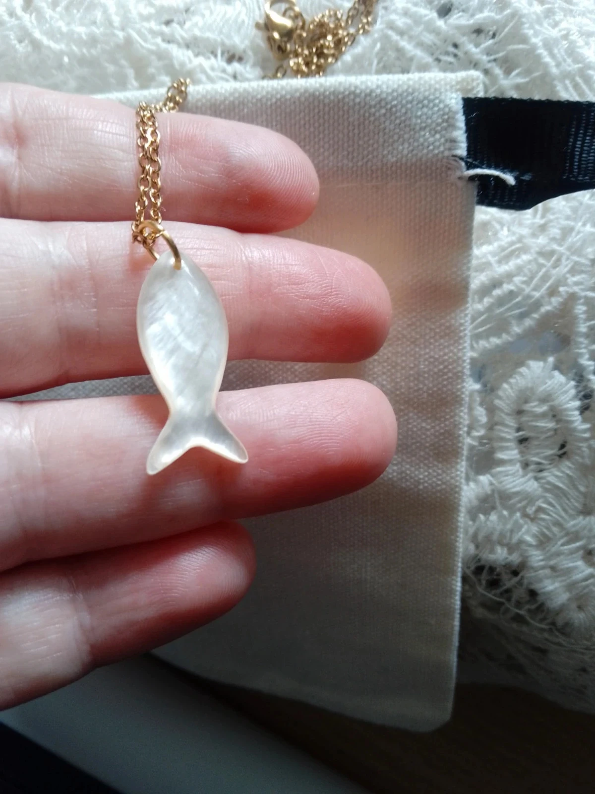 Collier poisson en n'acre naturelle – photo 3
